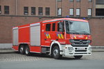 SLF 2500/4000 Mercedes Benz Actros 2648L 6x2*4 Aufbau Vanassche der Feuerwehr Sambreville, aufgenommen 21.07.2014 am Luchtmachtlaan Etterbeek 