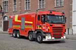 GTLF 19000/2000 Scania G480 CB 8X4 MSZ Aufbau Somati & ISS Wawrzaszek der Feuerwehr Gent, Aufnahme am 21.07.2011 in Brussel aus Anlass des Nationalfeiertags   