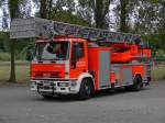 Drehleiter Iveco 150E27 Aufbau Magirus DLK 23-12 der BF Antwerpen, Reservefahrzeug, Aufnahme am 12.09.2009