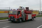 Gerätewagen-Boot MAN 15.224 LC Aufbau Rosenbauer Belgium der BF Antwerpen, beim Umzug in die neue Hauptfeuerwache, Aufnahme am 06.05.2009