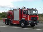 Trockenlschfahrzeug TroLF 6000 MAN 26.364 DFC 6x4 Aufbau Rosenbauer Belgium der BF Antwerpen Wache Lillo, Aufnahme am 12.09.2009