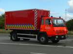 Wechselladerfahrzeug Steyr 19 S 32 4x2 Aufbau Sefa-Marrel & Rosenbauer Belgium der BF Antwerpen Wache Lillo, Aufnahme am 12.09.2009