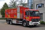 Wechselladerfahrzeug Mercedes-Benz Actros MP3 2641L 6x4 Aufbau Leebur Multilift & Vanassche der Feuerwehr Beveren, Aufnahme am 17.09.2011