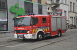 Tanklöschfahrzeug Mercedes Atego 1329F Aufbau Vanassche der BF Antwerpen Wache Sud, aufgenommen 04.06.2016 am Rolwagenstraat Antwerpen 