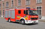 Tanklschfahrzeug Mercedes-Benz Atego 1329F 4x2 Aufbau Vanassche Feuerwehr Waregem Zone Fluvia, am 21.07.2012 in Brussel