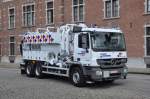 Vakuum-Tankwagen Mercedes-Benz Actros 2641L Aufbau IPSAM TECHNOLOGY NV   der Belgischen Zivilschutz Standort Liedekerke, Aufnahme am 21.07.2012 in Brussel  nach Anlass des Nationalfeiertags  