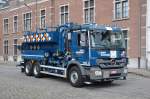 Vakuum-Tankwagen Mercedes-Benz Actros 2641L Aufbau IPSAM TECHNOLOGY NV   der Belgischen Zivilschutz Standort Brasschaat, Aufnahme am 21.07.2012 in Brussel  nach Anlass des Nationalfeiertags  