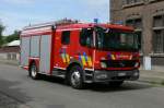 Tanklschfahrzeug Mercedes-Benz Atego 1429F Aufbau Vanassche der Feuerwehr Opwijk, Aufnahme am 21.07.2009 in Brussel nach Anlass des Nationalfeiertags 