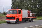 Trockenlschfahrzeug Mercedes-Benz L608D Aufbau Rosenbauer Belgium und Total der Feuerwehr Beveren LZ Kieldrecht, Aufnahme am 17.09.2011