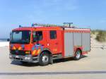 Tanklschfahrzeug Mercedes-Benz Atego 1428F Aufbau Vanassche der Feuerwehr De Panne, Aufnahme am 09.09.2006 