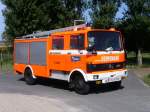 Tanklöschfahrzeug Mercedes-Benz LP813 Aufbau Vanassche (Generalüberholung Somati) der Feuerwehr De Panne LZ Adinkerke, Aufnahme am 09.09.2006 