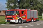 Tanklöschfahrzeug Mercedes-Benz Atego 1329 F Vanassche der Feuerwehr Brecht, Aufnahme am 27.08.2011