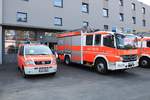 Feuerwehr Kassel VW T5 ELW und Mercedes Benz Atego HLF20/16 am 25.08.19 beim Tag der offenen Tür