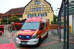 Feuerwehr Hattersheim Mercedes Benz Sprinter ELW am 11.09.21 bei der 112 Jahre Feier auf dem Markplatz