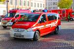 Feuerwehr Darmstadt Mercedes Benz Vito ELW am 15.10.23 in Darmstadt bei einer Großübung