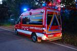 Feuerwehr Maintal Mercedes Benz Sprinter ELW (Florian Maintal 1-11-1) bei einer Alarmübung am 12.09.25 an der Mainfähre nach Rumpenheim