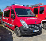=Renault Master als Einsatzleitwagen der Feuerwehr EITERFELD steht auf dem Gästeparkplatz anl.