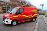 Feuerwehr Mainz Mercedes Benz Sprinter ELW der Wachen 1 (Florian Mainz 1/11/1) am 31.12.25 beim Silvester Abschwimmen 2025 in Mainz am Rheinufer