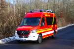 Feuerwehr Altenstadt Mercedes Benz Sprinter ELW (Florian Altenstadt 1/11) beim Abrücken am 31.01.26 nach einer Großübung in Büdinger Gewerbegebiet