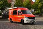 Hier zusehen gibt es den MAN TGE 3.180 4x4 als Einsatzleitwagen 1 (ELW 1) der Feuerwehr Bad Schwartau/ Rensefeld.