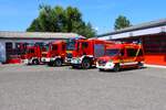 L�schzug Feuerwehr Altenstadt in der Wetterau mit Mercedes Benz Sprinter 419 CDI ELW (Florian Altenstadt 1/11)+ MAN TGM 18.320 Lentner PTLF (Florian Altenstadt 1/24)+MAN TGM 13.290 Lentner HLF (Florian Altenstadt 1/46)+Mercedes Benz Atego 1630 Rosenb ...