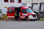 Mercedes Benz Sprinter ELW der Feuerwehr Reinheim bei einer gro�en Waldbrand�bung Kreis Darmstadt Dieburg am 22.08.26 in Eppertshausen