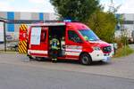 Mercedes Benz Sprinter ELW der Feuerwehr Reinheim bei einer gro�en Waldbrand�bung Kreis Darmstadt Dieburg am 22.08.26 in Eppertshausen