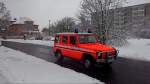 Einsatzfahrt der Feuerwehr Zeulenroda mit einen Vorausrstwagen VRW. Foto 27.10.12