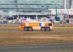 Fraport Flughafenfeuerwehr ICAO Löschzug mit Rosenbauer Simba am 28.02.26 am Flughafen Frankfurt am Main 