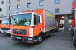 Feuerwehr Kassel MAN TGM GW-L mit Anhänger Fahrbahnabsperrung am 25.08.19 beim Tag der offenen Tür