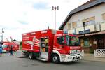 Feuerwehr Münster Mercedes Benz Atego GW-L am 09.07.22 beim Kreisfeuerwehrtag der Feuerwehr Münster