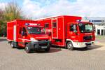 Feuerwehr Neu-Isenburg MAN TGL ELW2 des Kreis Offenbach (Florian Kreis Offenbach 12-1) und IVECO Daily GW-IuK (Florian Kreis Offenbach 14-1) am 23.03.24 bei einen Fototermin. Danke für das tolle Shooting