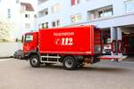 Feuerwehr Darmstadt Innenstadt MAN TGM GW (Florian Darmstadt 10-64-1) am 06.04.24 bei einen Fototermin.