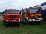 Die alte Feuerwehr (IFA W50) und die neue Feuerwehr (IVECO Magirus) von Middelhagen war bei einer kleinen Oldtimerparade in Mariendorf(bei Middelhagen)zubestaunen.Aufgenommen am 29.Juni 2013