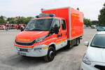 Feuerwehr Goldbach IVECO Daily GW-L am 24.07.21 auf dem Festplatz nach der Ankunft des Hilfeleistungskontingent Hochwasser/Pumpen Aschaffenburg aus dem Katastrophengebiet in Rheinland Pfalz