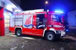Das neue MAN TGM Rosenbauer AT HLF20/16 der Feuerwehr Maintal am 19.01.24 bei der offiziellen Vorstellung