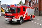 Feuerwehr Lollar Mercedes Benz Atego HLF20/16 (Florian Lollar 1/46) am 26.07.25 bei einen Fototermin. Danke für das tolle Shooting