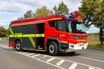 Werkfeuerwehr Boehringer Ingelheim Rosenbauer RT eHLF (Florian Boehringer Ingelheim 29/1) am 31.08.25 beim Kreisfeuerwehrtag in Rüsselsheim Bauschheim