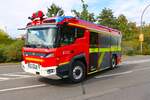 Werkfeuerwehr Boehringer Ingelheim Rosenbauer RT eHLF (Florian Boehringer Ingelheim 29/1) am 31.08.25 beim Kreisfeuerwehrtag in Rüsselsheim Bauschheim
