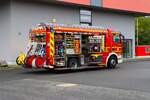 Berufsfeuerwehr Hanau MAN TGM Rosenbauer HLF20/16 (Florian Hanau 1-46-1) am 04.10.25 bei einen Fototermin.