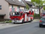 Drehleiter der Feuerwehr Hünfeld auf einem Iveco Magirus EuroFire tector, gesehen am 16.04.09 in 36088 Hünfeld 