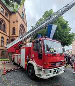 =DLK der Feuerwehr H�nfeld, gesehen beim Tag des Blaulichts 2026 in H�nfeld.
