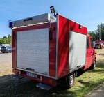 =MB Sprinter als KLF der Feuerwehr RASDORF-GRÜSSELBACH steht auf dem Gästeparkplatz anl. der Feierlichkeiten  100 Jahre Feuerwehr HÜNFELD  im Juni 2025