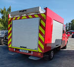 =MB Sprinter als KLF der Hünfelder Stadtteilfeuerwehr DAMMERSBACH, steht auf dem Gästeparkplatz anl. der Feierlichkeiten  100 Jahre Feuerwehr HÜNFELD  im Juni 2025