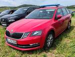=Skoda Oktavia als Kommandowagen der Feuerwehr BIELEFELD, gesehen auf dem Parkgelände der Rettmobil 2024 in Fulda