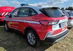 =Ford Kuga als Kommandowagen der Feuerwehr BAD MERGENTHEIM, gesehen auf dem Parkplatz der 2025er Rettmobil in Fulda