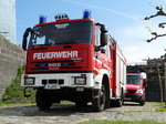 Feuerwehr Frankfurt am Main (Stadtteil Ginnheim) IVECO/Magirus LF10/10 am 30.04.16 am Mainufer beim Jugendfeuerwehrfest