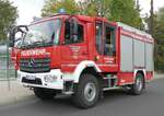 =MB Atego als LF 10 der Feuerwehr EBSDORFERGRUND-DREIHAUSEN steht in Hünfeld anl. der Hessischen Feuerwehrleistungsübung 2019, 09-2019