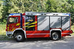 Ende Juli 2022 war in Hüinghausen dieses Löschfahrzeug der Feuerwehr Plettenberg abgestellt.