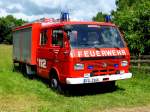 VW LT 50 der Feuerwehr Haunedorf steht einsatzbereit bei der Kreistierschau des LK Fulda in Petersberg-Melzdorf, Juni 2014